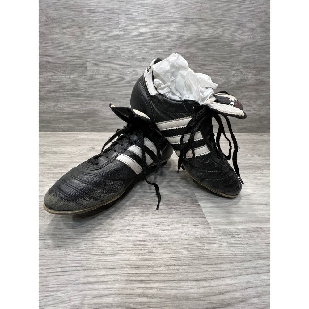 Adidas‎ Mundial Team Soccer Cleats Shoes Black White Made in Germany 5.5